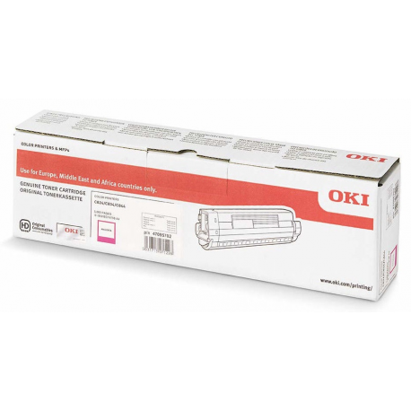 OKI - Magenta - original - toner cartridge - for C824dn, 824n, 834dnw, 834nw - 1