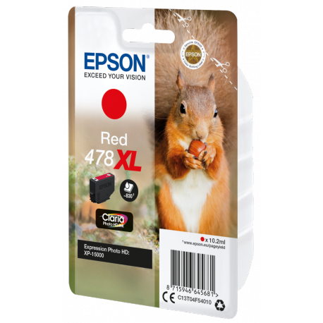 Epson 478XL - 10.2 ml - high capacity - red - original - ink cartridge - for Expression Home HD XP-15000 - 2
