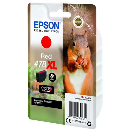 Epson 478XL - 10.2 ml - high capacity - red - original - ink cartridge - for Expression Home HD XP-15000 - 3