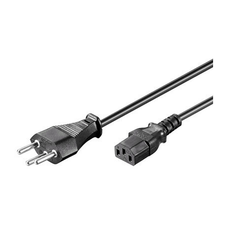 MicroConnect - Power cable - SEV 1011 (M) to IEC 60320 C13 - 5 m - black - Switzerland - 0