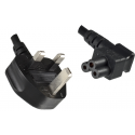 MicroConnect - Power cable - BS 1363 (M) to IEC 60320 C5 angled - 1.8 m - black - United Kingdom
