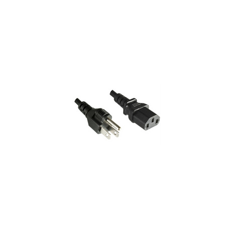 MicroConnect - Power cable - NEMA 5-15 (M) straight to IEC 60320 C13 straight - 3 m - black - 0