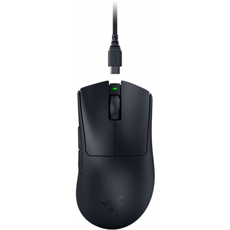 Razer DeathAdder V3 Pro - Mouse - ergonomic - right-handed - optical - 5 buttons - wireless - USB, Bluetooth - black - 1