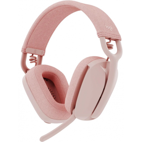 Logitech Zone Vibe 100 - Headset - full size - Bluetooth - wireless - rose - 2