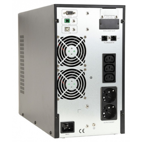 EnerGenie EG-UPSO-3000 - UPS - online - AC 220 V - 2700 Watt - 3000 VA - 9 Ah - USB - output connectors: 5 - 2