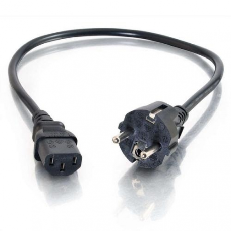 C2G - Power cable - IEC 60320 C13 to CEE 7 / 7 (M) - 2 m - molded - black - Europe - 1