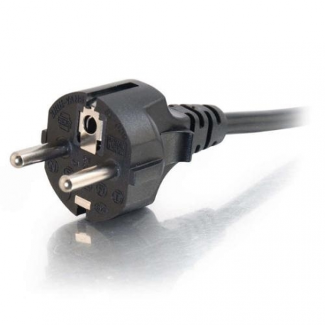 C2G - Power cable - IEC 60320 C13 to CEE 7 / 7 (M) - 2 m - molded - black - Europe - 3