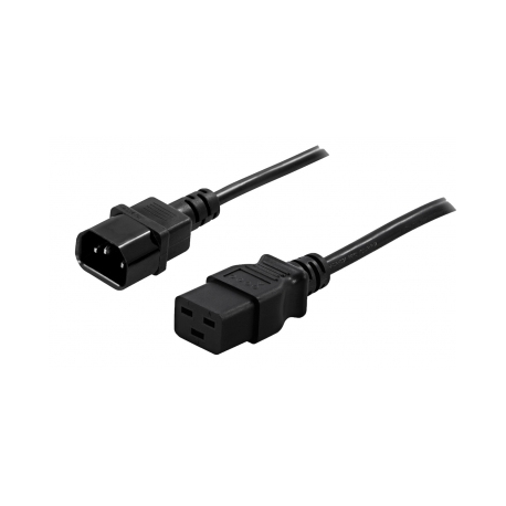 PowerWalker - Power cable - IEC 60320 C19 to IEC 60320 C14 - 1.8 m - 0