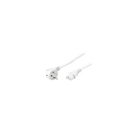 MicroConnect - Power cable - CEE 7/7 (M) angled to IEC 60320 C13 - 16 A - 3 m - white - 0