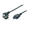 MicroConnect - Power cable - IEC 60320 C5 to CEE 7/7 (M) angled - 1.2 m - black