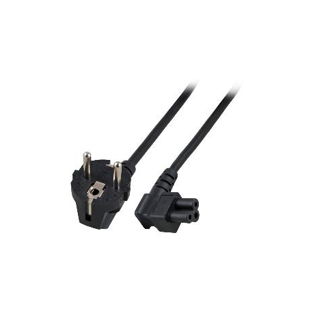MicroConnect - Power cable - IEC 60320 C5 angled to CEE 7/7 (M) angled - 3 m - black - 0