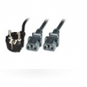 MicroConnect - Power splitter - CEE 7/7 (M) to IEC 60320 C13 - 3 m - black
