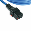 MicroConnect - Power cable - IEC 60320 C19 to IEC 60320 C20 - AC 250 V - 16 A - 3 m - blue