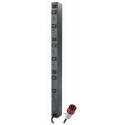 APC Basic Rack PDU Zero U - Power distribution strip (rack-mountable) - AC 230 V - 3-phase - input: IEC 60309 - output connectors: 9 (IEC 60320 C13, IEC 60320 C19) - 0U - 1.8 m cord - for P / N: SCL500RM1UC, SCL500RM1UNC, SMT3000R2I-AR, SMTL1000RM2UC, SMTL750RM2UC, SRT5KRMXLW-TW