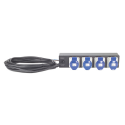 APC Basic Rack PDU - Power distribution strip (rack-mountable) - AC 230 V - input: hardwire - output connectors: 4 (IEC 60309) - 2U - 19" - 8.5 m cord - black - for P / N: SCL400RMJ1U, SCL500RMI1UC, SCL500RMI1UNC, SMTL1000RMI2UC, SMTL750RMI2UC