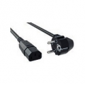 Bachmann H05VV-F 3G 1.50 mm² - Power cable - CEE 7 / 7 right-angled to IEC 60320 C13 - 250 V - 10 A - 2 m - molded, round - black