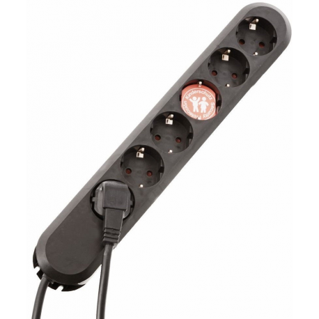 Bachmann SMART - Power strip - output connectors: 6 (CEE 7 / 17) - 5 m - Germany - black - 0