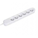 Bachmann SMART - Power strip - output connectors: 6 (CEE 7 / 17) - 1.5 m - Germany - white