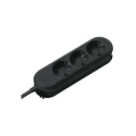 Bachmann SMART - Power strip - output connectors: 3 (CEE 7 / 4) - 3 m - Germany - black
