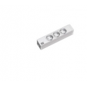 Bachmann - Power strip (rack-mountable) - output connectors: 3 - 1U - 10" - 2 m - Germany - silver, light grey, RAL 7035