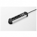 Bachmann PRIMO - Power strip - input: power CEE 7 / 7 - output connectors: 3 (3 x power CEE 7 / 3) - 2 m cord - black