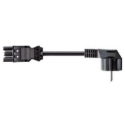 Bachmann S05VV-F 3G - Power cable - 2-pole (M) to GST18 (F) - 2 m - right-angled connector - black