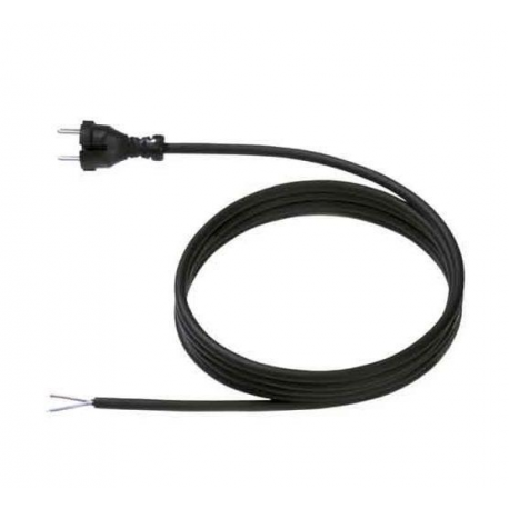 Bachmann - Power cable - CEE 7 / 17 (P) to bare wire - 250 V - 16 A - 3 m - black - 0