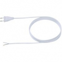 Bachmann - Power cable - Europlug (P) to bare wire 25 mm stripped - AC 250 V - 2.5 A - 3 m - molded, flat - white