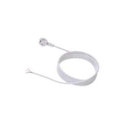Bachmann - Power cable - CEE 7 / 7 (M) right-angled to bare wire 30 mm stripped - 250 V - 16 A - 2 m - molded - grey - 0