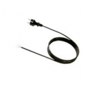 Bachmann H07RN-F3G - Power cable - Type F (M) to bare wire - AC 250 V - 16 A - 3 m - molded - black - Germany