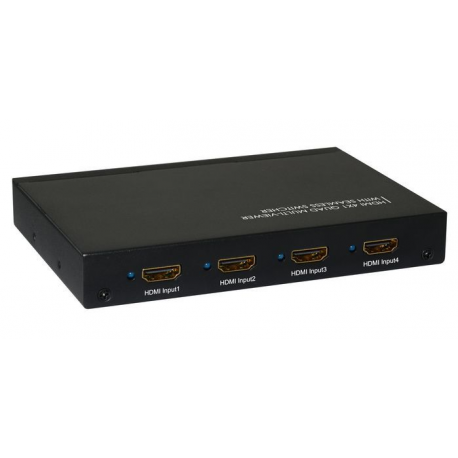 MC-HM-SW401S, MicroConnect HDMI 4 x 1 Quad Multi-Viewer with seamless  switcher