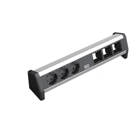 Bachmann DESK - Power strip - input: GST18i3 - output connectors: 3 - Germany - black - 0