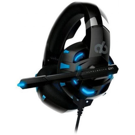 Alpha Bravo GX1 - Headset - full size - wired - USB, 3.5 mm jack - 0