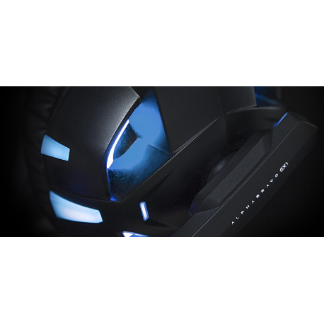 Alpha Bravo GX1 - Headset - full size - wired - USB, 3.5 mm jack - 4