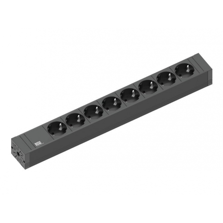 Bachmann CONNECT LINE - Power strip - output connectors: 8 - 2 m - black - 1