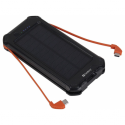 Sandberg Active - Solar power bank - 3-in-1 - 10000 mAh - 37 Wh - 2.1 A - 3 output connectors (USB, Micro-USB Type A, USB-C)