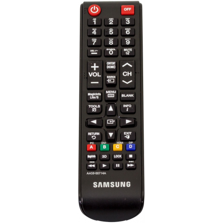 Samsung TM1240A - Remote control - 44 buttons - for Samsung DB10, DB32, DB40, DB48, DH55, DM32, DM40, DM48, DM55, DM65, EB40, QM85, RM40, RM48 - 0