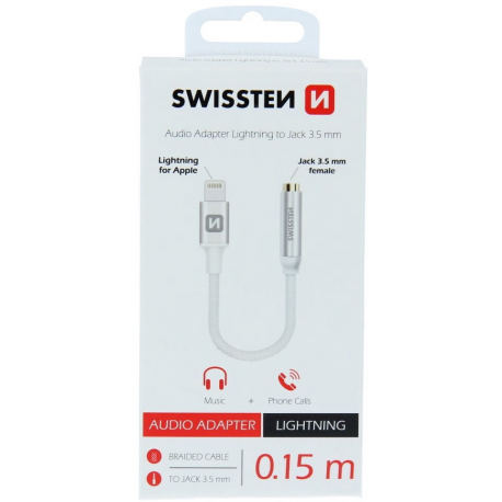 MicroConnect - Lightning cable - Lightning male to USB male - 15 cm - white - 1