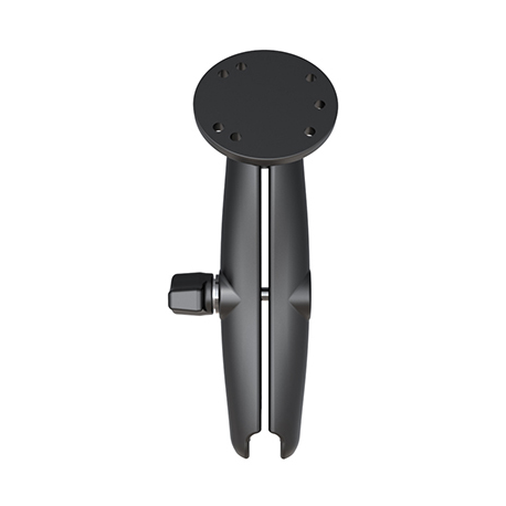 RAM RAM-B-103U-C - Mounting component (double socket arm, round base) - rubber, marine grade aluminium - powder coat - 0