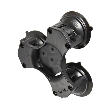 RAM Triple Suction Cup Base with AMPs Hole Pattern - Mounting base - 0