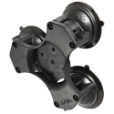 RAM Triple Suction Cup Base with AMPs Hole Pattern - Mounting base