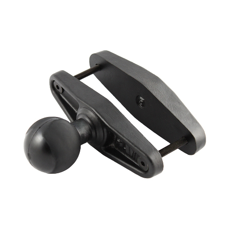 RAM - Mounting component (clamp base with ball) - rubber, marine grade aluminium - powder coat - 0