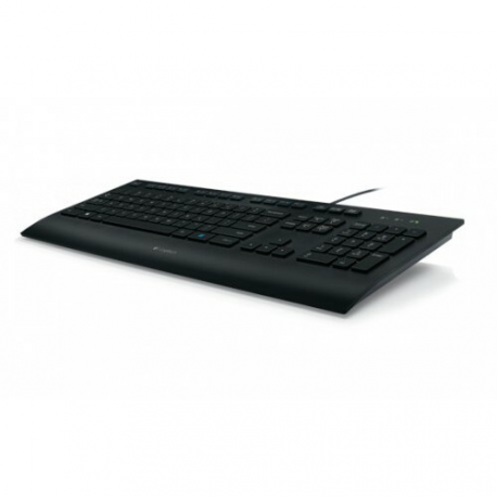 Logitech K280e - Keyboard - USB - German - black - 12