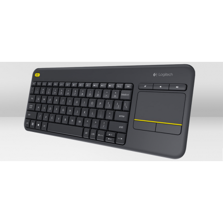 Logitech Wireless Touch Keyboard K400 Plus - Keyboard - wireless - 2.4 GHz - German - black - 4