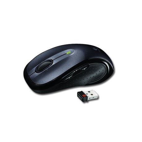 Logitech M510 - Mouse - right-handed - laser - 5 buttons - wireless - 2.4 GHz - USB wireless receiver - black - 2