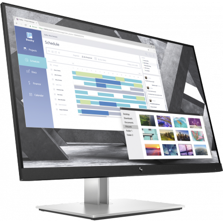 HP E27q G4 - E-Series - LED monitor - 27" - 2560 x 1440 QHD @ 60 Hz - IPS - 250 cd / m² - 1000:1 - 5 ms - HDMI, VGA, DisplayPort - black - for HP 250 G9; Elite 600 G9, 800 G9; Pro 260 G9, 290 G9; ZBook Firefly 14 G9 - 2