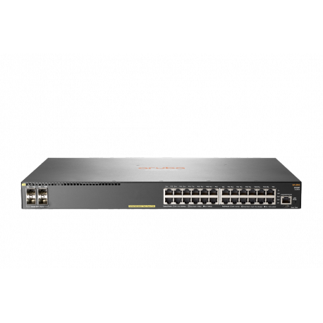HPE Aruba 2930F 24G PoE+ 4SFP+ - Switch - L3 - Managed - 24 x 10 / 100 / 1000 (PoE+) + 4 x 1 Gigabit  /  10 Gigabit SFP+ (uplink) - rack-mountable - PoE+ (370 W) - 0