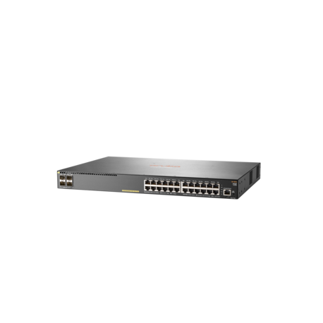 HPE Aruba 2930F 24G PoE+ 4SFP+ - Switch - L3 - Managed - 24 x 10 / 100 / 1000 (PoE+) + 4 x 1 Gigabit  /  10 Gigabit SFP+ (uplink) - rack-mountable - PoE+ (370 W) - 1