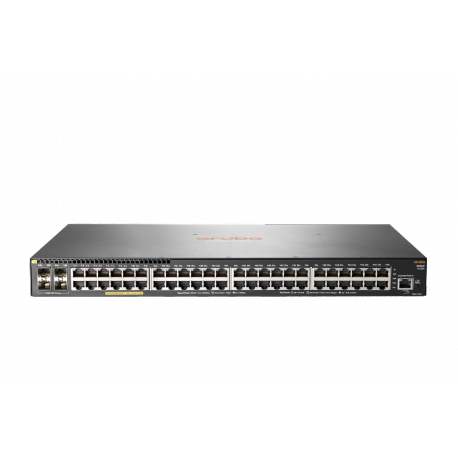 HPE Aruba 2930F 48G PoE+ 4SFP - Switch - L3 - Managed - 48 x 10 / 100 / 1000 (PoE+) + 4 x Gigabit SFP (uplink) - rack-mountable - PoE+ (370 W) - 0