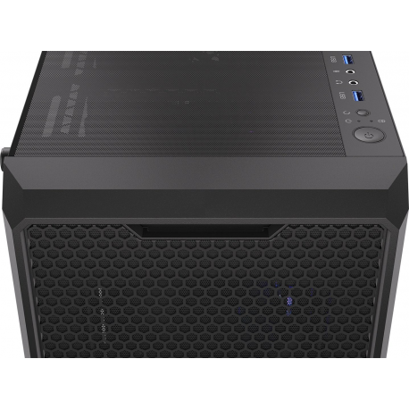 Endorfy Regnum 400 Air - PC case - ATX - windowed side panel (tempered glass) - no power supply (ATX) - black - USB / Audio - 4